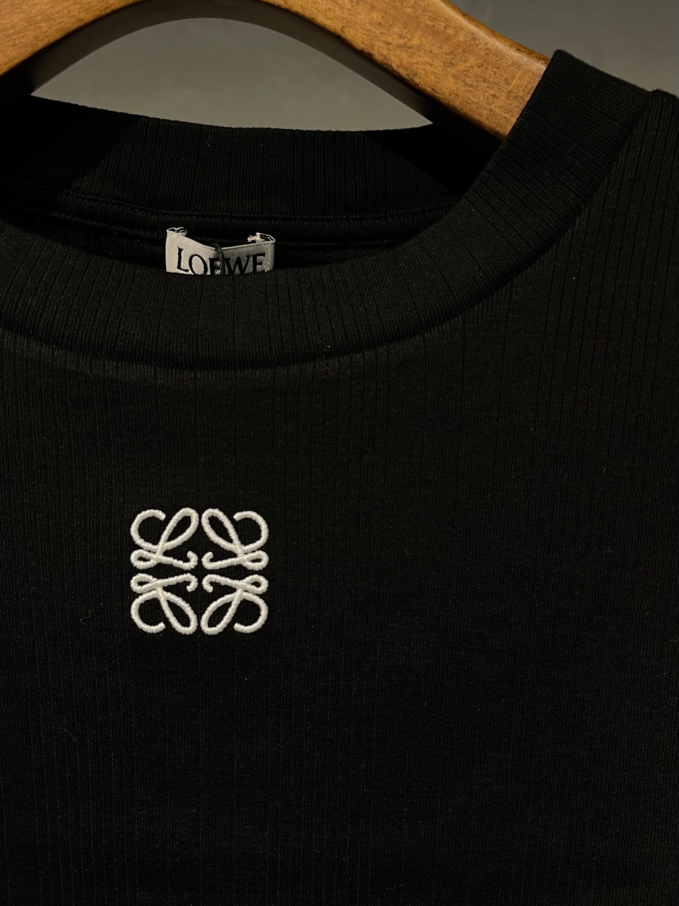 【最終値下げ】【美品】LOEWE ブラック ロゴTシャツ Relaxed fit T-shirt in cotton Black - LOEWE