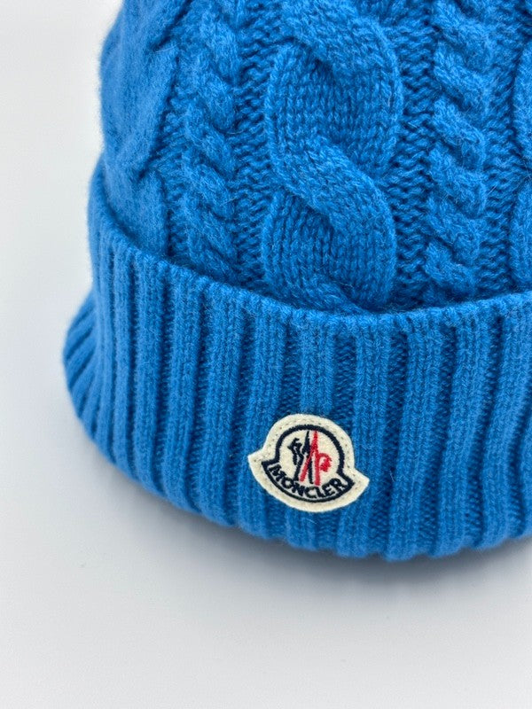 MONCLER ニットキャップ  3B00018 04S01 ブルー