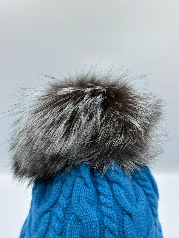 MONCLER ニットキャップ  3B00018 04S01 ブルー