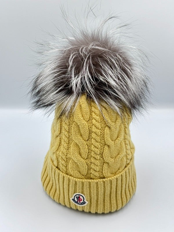 MONCLER ニットキャップ  3B00018 04S01 イエロー