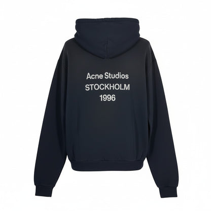 acne studios パーカー  ロゴフーディセーター ブラック