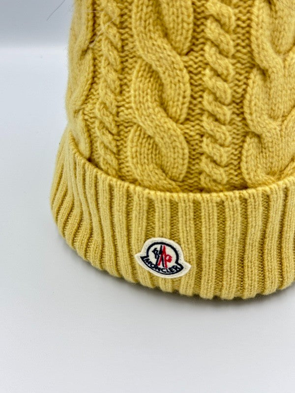 MONCLER ニットキャップ  3B00018 04S01 イエロー
