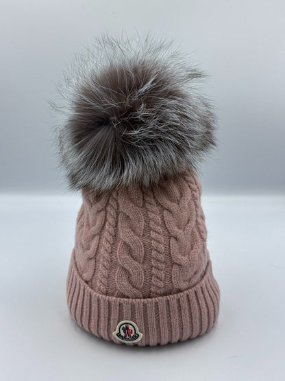 MONCLER ニットキャップ  3B00018 04S01 コーラルピンク