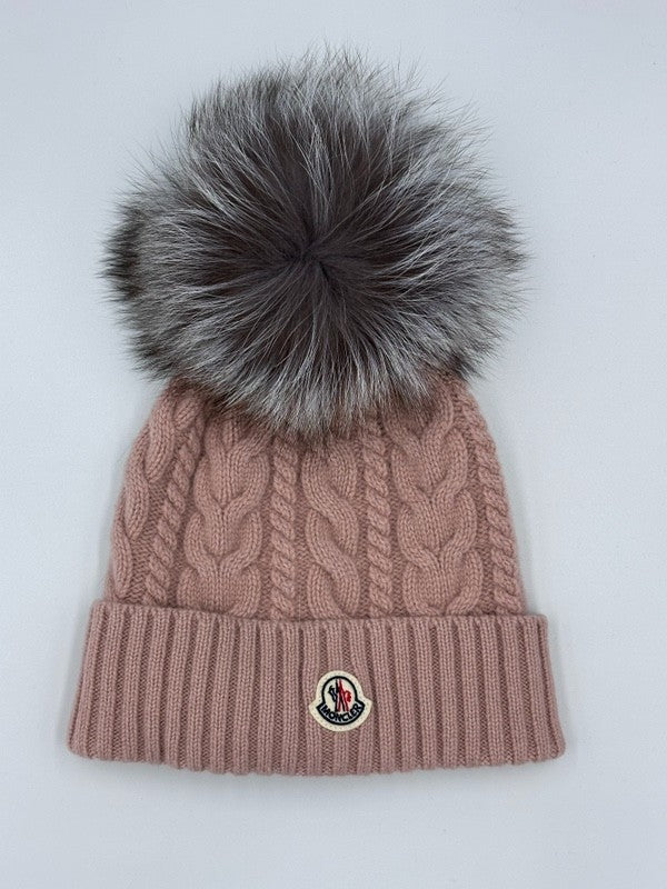 MONCLER ニットキャップ  3B00018 04S01 コーラルピンク