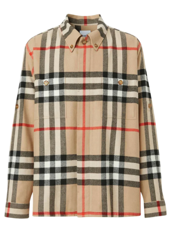 BURBERRY  チェックコットンシャツ