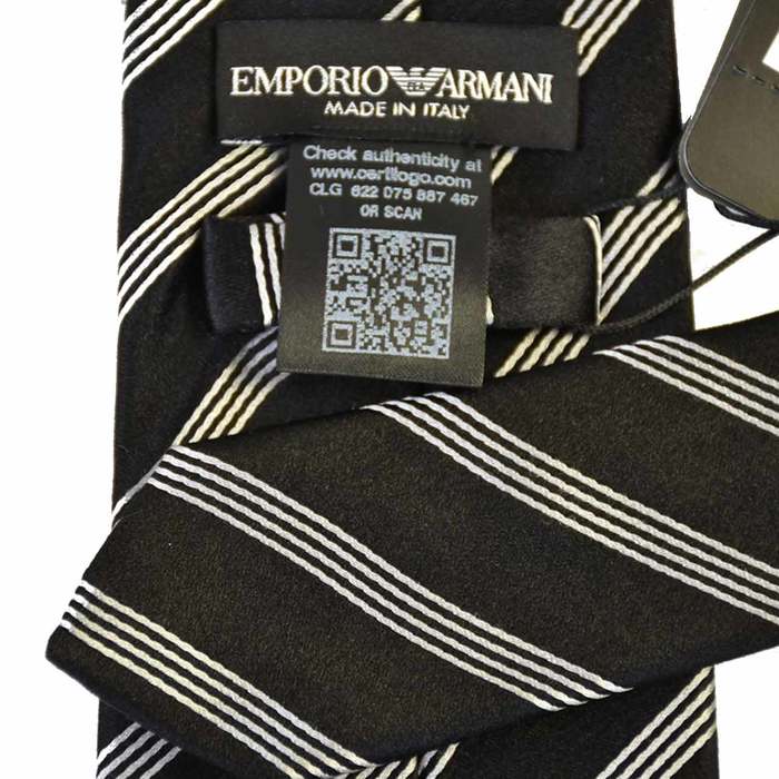 エンポリオアルマーニ ネクタイ EMPORIO ARMANI 9A332 00621 ブラック　8.5×146