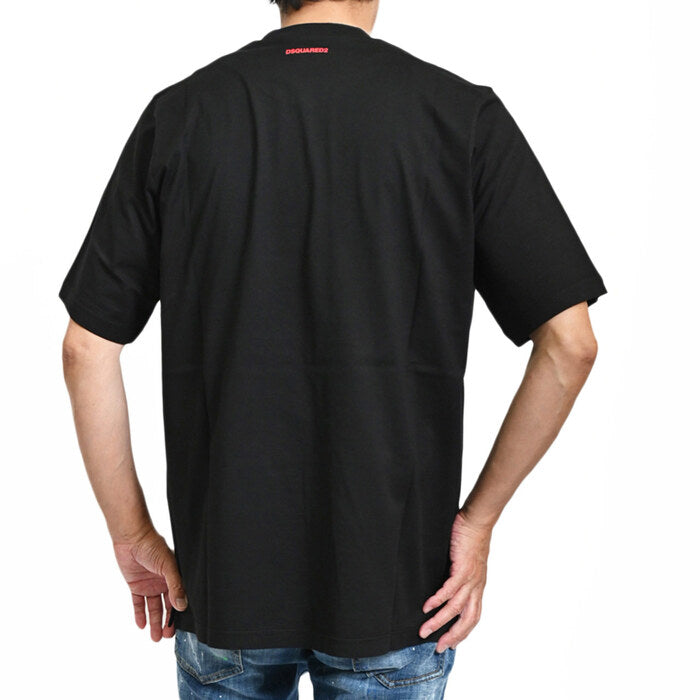 ディースクエアード 半袖 Tシャツ DSQUARED2 S74GD0568 S22427 900 ブラック メンズ