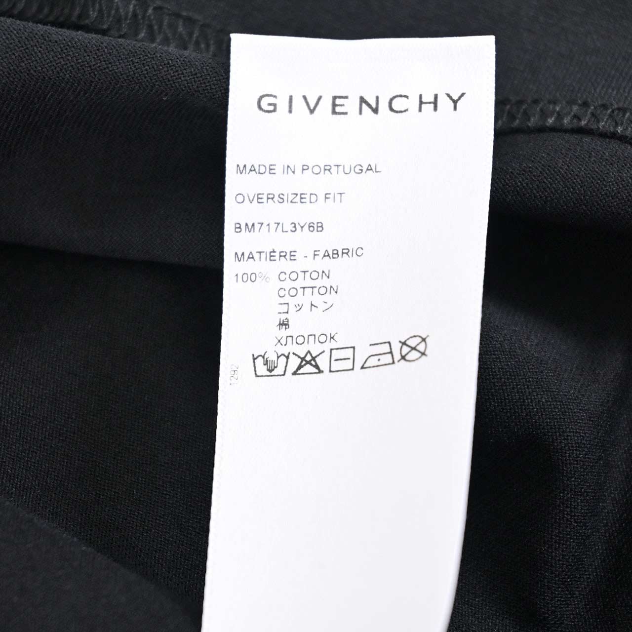 ジバンシィ GIVENCHY Tシャツ BM717L3Y6B 001 ブラック 2022SS メンズ