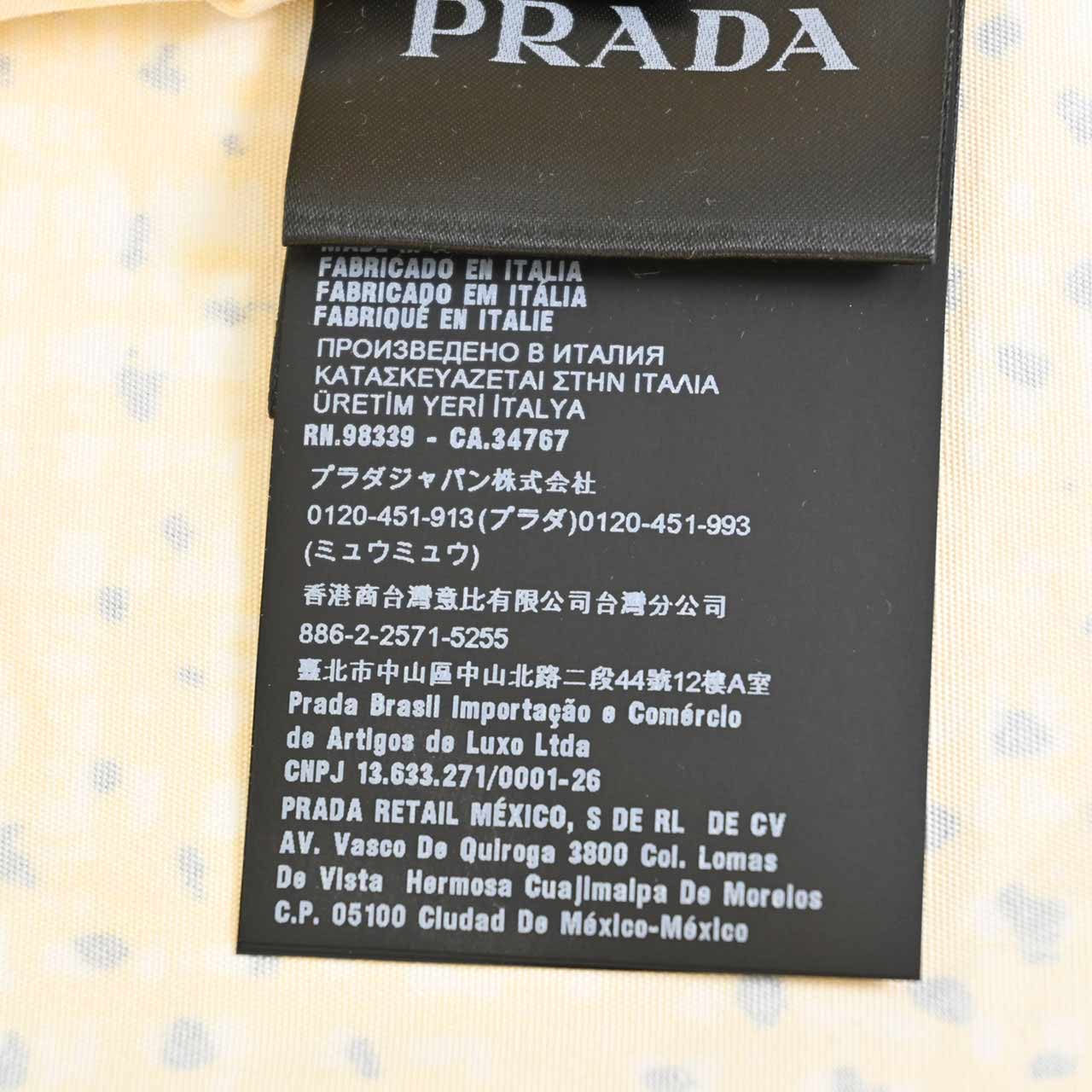 プラダ PRADA 半袖シャツ UCS406 F0010 イエロー 2022年春夏 メンズ