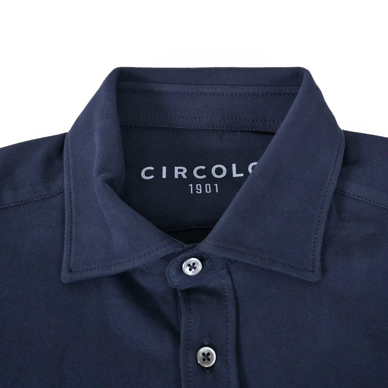 チルコロ CIRCOLO 1901 カジュアルシャツ CAMICIA JERSEY TC CN4036 BLU NOTTE 851 ネイビー 2023AW メンズ